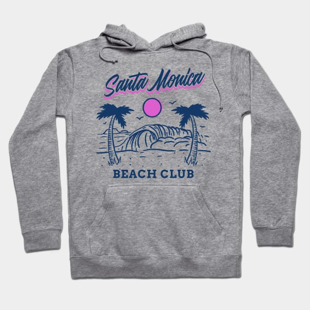 Santa Monica Beach Club Hoodie by funandgames